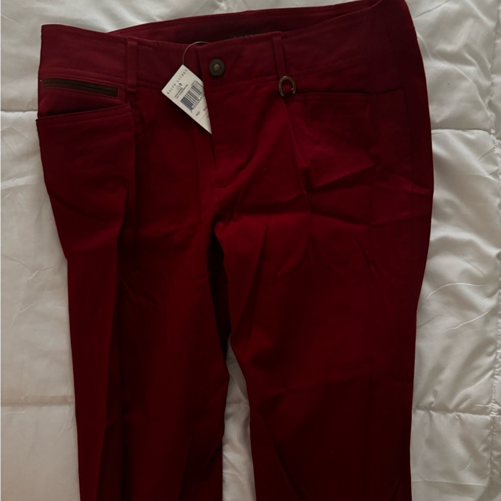 Polo by Ralph Lauren Red Straight Leg Pants